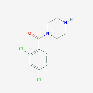 molecular formula C11H12Cl2N2O B1620489 1-(2,4-二氯苯甲酰)哌嗪 CAS No. 563538-34-1