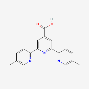B1620499 2,6-bis(5-methylpyridin-2-yl)pyridine-4-carboxylic Acid CAS No. 294211-85-1