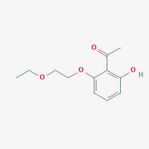 molecular formula C12H16O4 B1620518 1-[2-(2-Ethoxyethoxy)-6-hydroxyphenyl]ethan-1-one CAS No. 53002-66-7