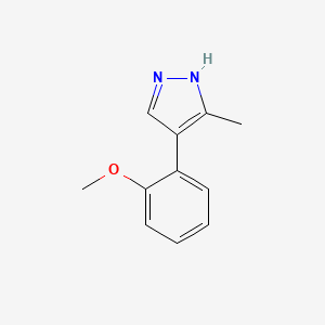 molecular formula C11H12N2O B1620522 4-(2-Methoxyphenyl)-3-Methyl-1H-Pyrazole CAS No. 647825-31-8
