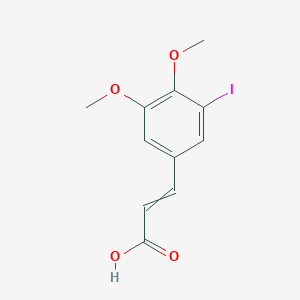 molecular formula C11H11IO4 B1620527 (2E)-3-(3-Iodo-4,5-dimethoxyphenyl)acrylic acid CAS No. 156488-57-2