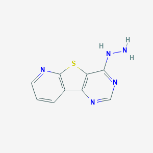 molecular formula C9H7N5S B1620530 4-Hydrazinopyrido[3',2':4,5]thieno[3,2-d]pyrimidine CAS No. 55115-84-9