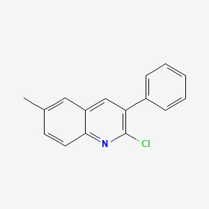 molecular formula C16H12ClN B1620533 2-Chloro-6-methyl-3-phenylquinoline CAS No. 284664-59-1