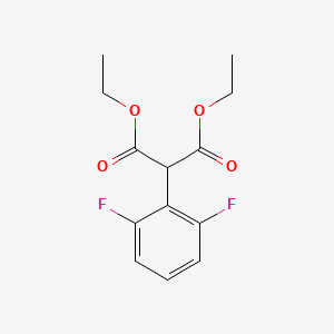 molecular formula C13H14F2O4 B1620536 2-(2,6-二氟苯基)丙二酸二乙酯 CAS No. 491860-05-0