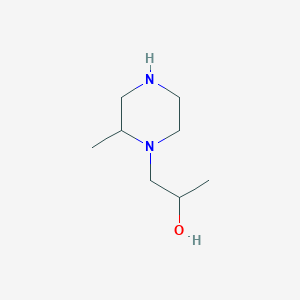 molecular formula C8H18N2O B162054 1-(2-甲基哌嗪-1-基)丙醇 CAS No. 126934-46-1