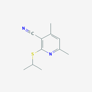 2-(Isopropylsulfanyl)-4,6-dimethylnicotinonitrile