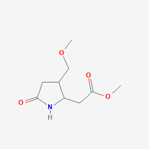 molecular formula C9H15NO4 B1620548 2-[3-(甲氧基甲基)-5-氧代-2-吡咯烷基]乙酸甲酯 CAS No. 303010-19-7