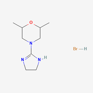 4-(4,5-dihydro-1H-imidazol-2-yl)-2,6-dimethylmorpholine hydrobromide