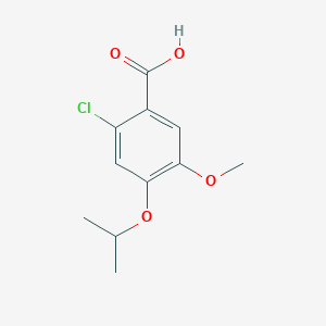 molecular formula C11H13ClO4 B1620579 2-Chloro-4-isopropoxy-5-methoxybenzoic acid CAS No. 713104-07-5