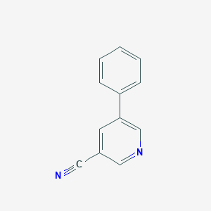 molecular formula C12H8N2 B162058 5-苯基吡啶-3-碳腈 CAS No. 10177-11-4
