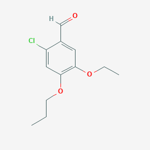 molecular formula C12H15ClO3 B1620595 2-Chloro-5-ethoxy-4-propoxybenzaldehyde CAS No. 692275-23-3