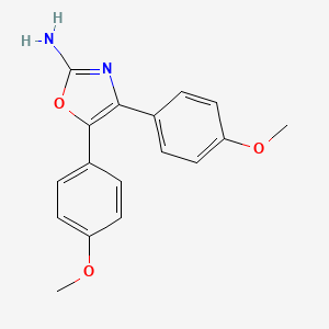molecular formula C17H16N2O3 B1620602 4,5-双-(4-甲氧基-苯基)-恶唑-2-胺 CAS No. 77151-48-5
