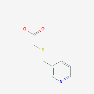 molecular formula C9H11NO2S B1620627 Methyl 2-[(3-pyridylmethyl)thio]acetate CAS No. 306935-34-2