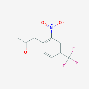 molecular formula C10H8F3NO3 B1620637 1-(2-Nitro-4-(trifluoromethyl)phenyl)propan-2-one CAS No. 57330-58-2