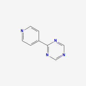 molecular formula C8H6N4 B1620657 2-(4-吡啶基)-1,3,5-三嗪 CAS No. 68847-44-9
