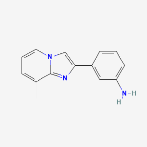 molecular formula C14H13N3 B1620668 3-(8-Methyl-imidazo[1,2-a]pyridin-2-yl)-phenylamine CAS No. 878437-60-6
