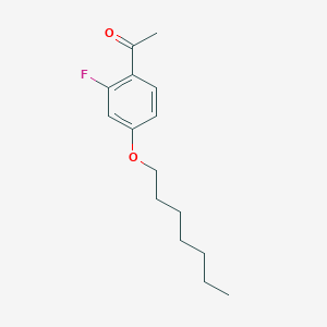 molecular formula C15H21FO2 B1620691 2'-氟-4'-庚氧基苯乙酮 CAS No. 203066-88-0