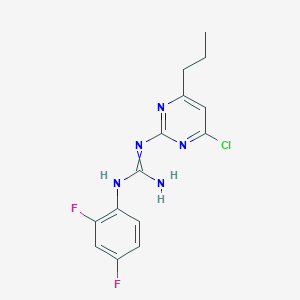 molecular formula C14H14ClF2N5 B1620698 N-(4-氯-6-丙基嘧啶-2-基)-N'-(2,4-二氟苯基)胍 CAS No. 680214-82-8