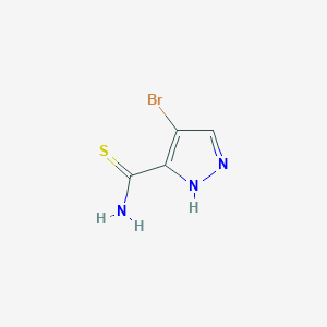 molecular formula C4H4BrN3S B1620703 4-溴-1H-吡唑-3-硫代甲酰胺 CAS No. 289504-61-6