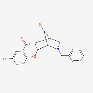 molecular formula C20H19Br2NO2 B1620704 2-[(2-Benzyl-7-bromo-2-azabicyclo[2.2.1]hept-6-yl)oxy]-5-bromobenzaldehyde CAS No. 295787-41-6