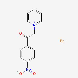 molecular formula C13H11BrN2O3 B1620709 1-[2-(4-Nitrophenyl)-2-oxoethyl]pyridin-1-ium bromide CAS No. 25407-30-1