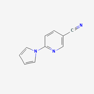 molecular formula C10H7N3 B1620712 6-(1H-pyrrol-1-yl)nicotinonitrile CAS No. 218157-81-4