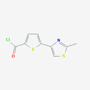 molecular formula C9H6ClNOS2 B1620715 5-(2-Methyl-1,3-thiazol-4-YL)-2-thiophenecarbonyl chloride CAS No. 690631-93-7