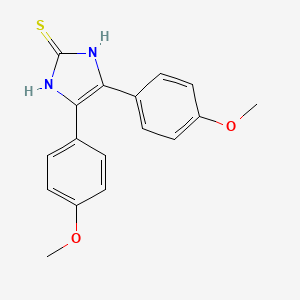 B1620735 4,5-Bis-(4-methoxy-phenyl)-1,3-dihydro-imidazole-2-thione CAS No. 39908-69-5