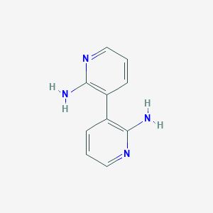 molecular formula C10H10N4 B1620738 [3,3'-联吡啶]-2,2'-二胺 CAS No. 77200-37-4