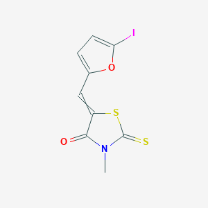 B1620739 (5Z)-5-[(5-iodo-2-furyl)methylene]-3-methyl-2-thioxo-1,3-thiazolidin-4-one CAS No. 329002-53-1