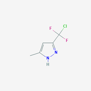molecular formula C5H5ClF2N2 B1620742 3-(氯二氟甲基)-5-甲基-1H-吡唑 CAS No. 321998-14-5