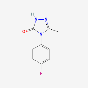 molecular formula C9H8FN3O B1620743 4-(4-氟苯基)-3-甲基-1H-1,2,4-三唑-5(4H)-酮 CAS No. 860650-96-0