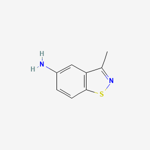 molecular formula C8H8N2S B1620744 5-氨基-3-甲基-1,2-苯并异噻唑 CAS No. 73437-03-3