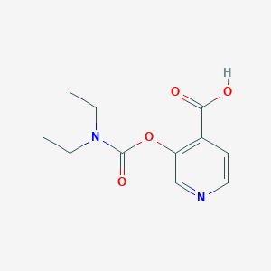 B1620746 3-(diethylcarbamoyloxy)pyridine-4-carboxylic Acid CAS No. 215364-83-3