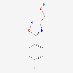 molecular formula C9H7ClN2O2 B1620773 (5-(4-氯苯基)-1,2,4-恶二唑-3-基)甲醇 CAS No. 685123-47-1