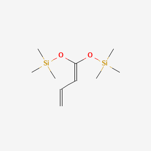 molecular formula C10H22O2Si2 B1620775 1,1-Bis(trimethylsilyloxy)-1,3-butadiene CAS No. 87121-06-0