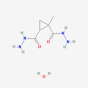 molecular formula C6H14N4O3 B1620783 1-methylcyclopropane-1,2-dicarbohydrazide Hydrate CAS No. 256413-14-6