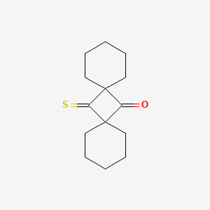 molecular formula C14H20OS B1620799 14-硫代氧代双螺[5.1.5.1]十四烷-7-酮 CAS No. 22502-48-3