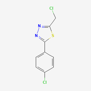 molecular formula C9H6Cl2N2S B1620810 2-氯甲基-5-(4-氯苯基)-1,3,4-噻二唑 CAS No. 851983-40-9
