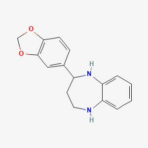 B1620816 2-Benzo[1,3]dioxol-5-yl-2,3,4,5-tetrahydro-1H-benzo[b][1,4]diazepine CAS No. 904815-53-8