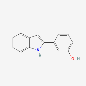 B1620819 3-(1H-indol-2-yl)phenol CAS No. 40756-70-5