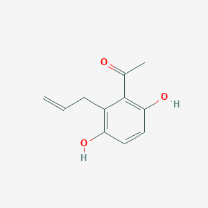 B1620824 1-(2-Allyl-3,6-dihydroxyphenyl)ethan-1-one CAS No. 40815-79-0