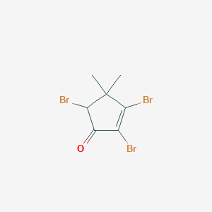 B1620829 2,3,5-Tribromo-4,4-dimethylcyclopent-2-en-1-one CAS No. 23078-55-9