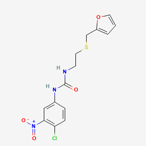 molecular formula C14H14ClN3O4S B1620837 N-(4-Chloro-3-nitrophenyl)-N'-(2-[(2-furylmethyl)thio]ethyl)urea CAS No. 680211-92-1