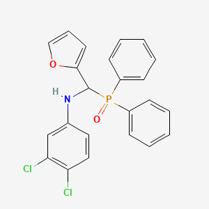 molecular formula C23H18Cl2NO2P B1620838 N1-[(Diphenylphosphoryl)(2-furyl)methyl]-3,4-dichloroaniline CAS No. 680212-11-7