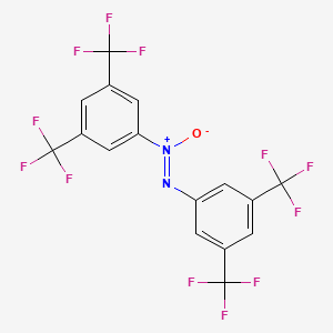 molecular formula C16H6F12N2O B1620839 [3,5-Bis(trifluoromethyl)phenyl]-[3,5-bis(trifluoromethyl)phenyl]imino-oxidoazanium CAS No. 64857-70-1