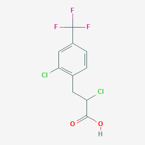 molecular formula C10H7Cl2F3O2 B1620843 2-chloro-3-[2-chloro-4-(trifluoromethyl)phenyl]propanoic Acid CAS No. 680215-64-9