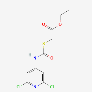 molecular formula C10H10Cl2N2O3S B1620844 Ethyl 2-[(2,6-dichloropyridin-4-yl)carbamoylsulfanyl]acetate CAS No. 286436-03-1