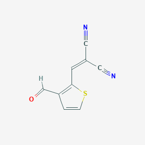 molecular formula C9H4N2OS B1620856 2-[(3-Formyl-2-thienyl)methylidene]malononitrile CAS No. 680215-37-6