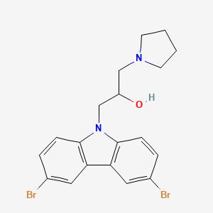 B1620875 1-(3,6-Dibromo-carbazol-9-YL)-3-pyrrolidin-1-YL-propan-2-OL CAS No. 304893-77-4